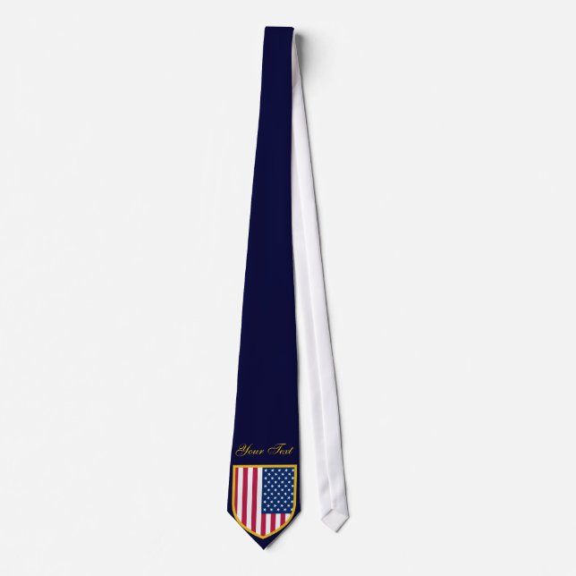 Corbata Bandera de los Estados Unidos personalización de l (Anverso)