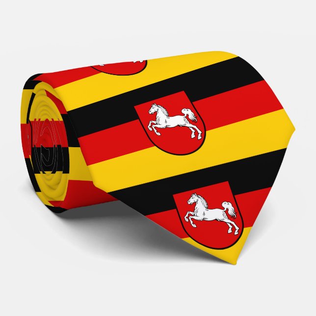 Corbata Bandera de los lazos de la Baja Sajonia (Enrollado)