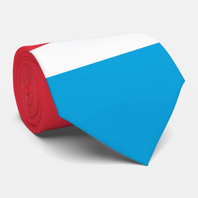 Corbata Bandera de Luxemburgo (Enrollado)
