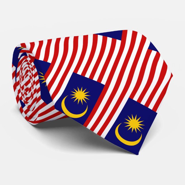 Corbata Bandera de Malasia Patriótica (Enrollado)