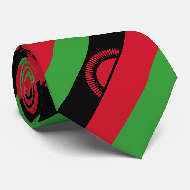 Corbata Bandera de Malawi (Enrollado)