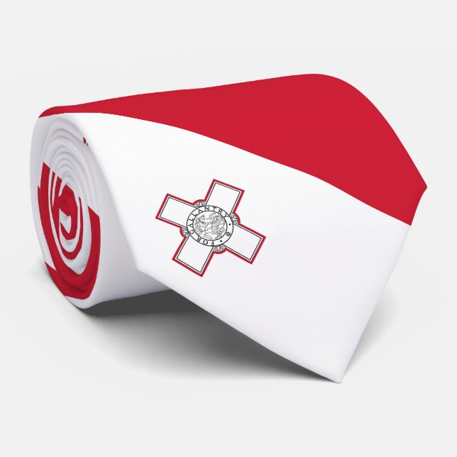 Corbata Bandera de Malta (Enrollado)