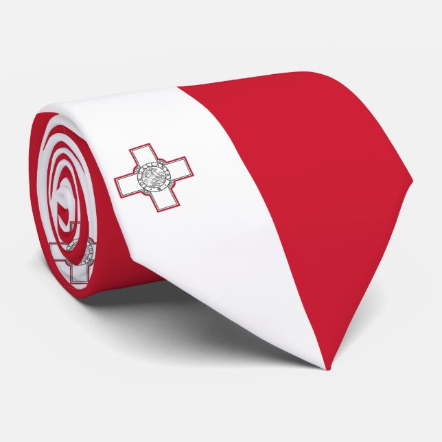 Corbata Bandera de Malta (Enrollado)