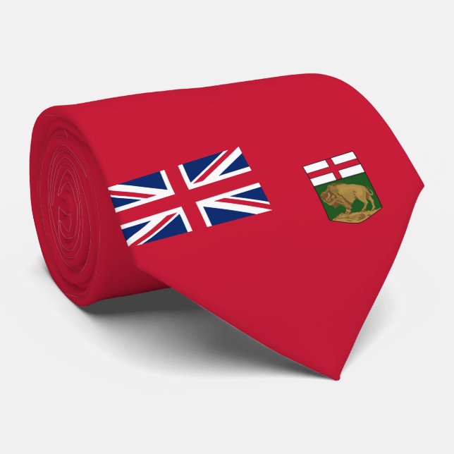 Corbata Bandera de Manitoba (Enrollado)