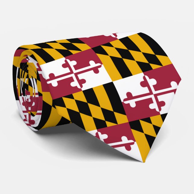 Corbata Bandera de Maryland (Enrollado)