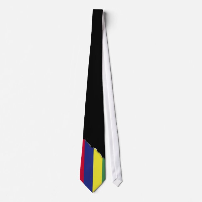 Corbata Bandera de Mauricio (Anverso)