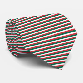 Corbata Bandera de México Verde, Blanco, Rojo Rayas a Pins