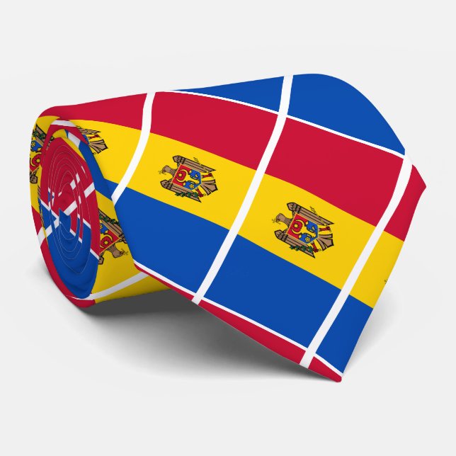 Corbata Bandera de Moldavia (Enrollado)
