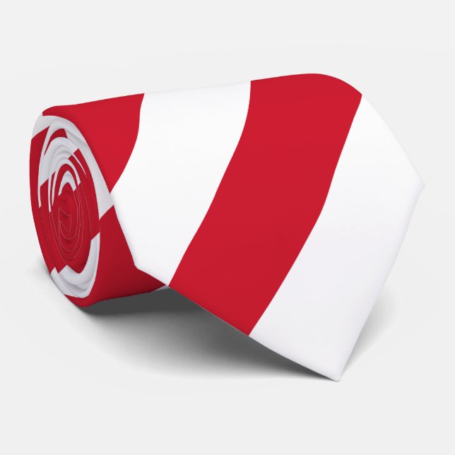 Corbata Bandera de Mónaco (Enrollado)