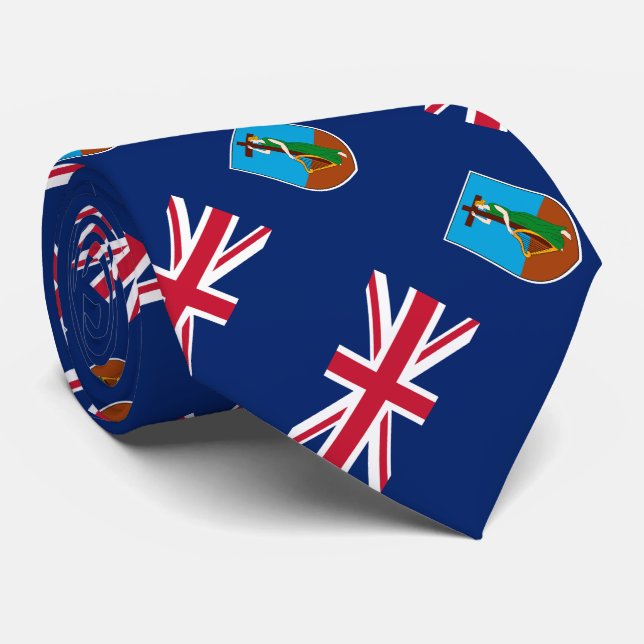 Corbata Bandera de Montserrat (Enrollado)