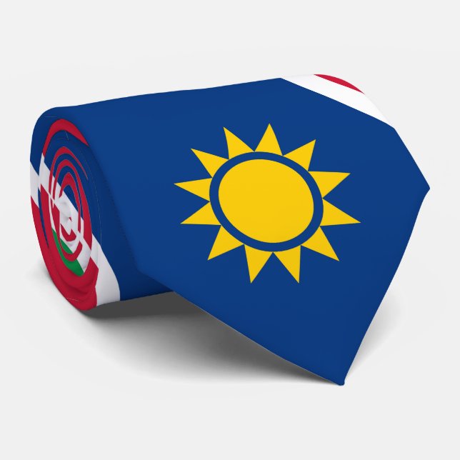 Corbata Bandera de Namibia (Enrollado)