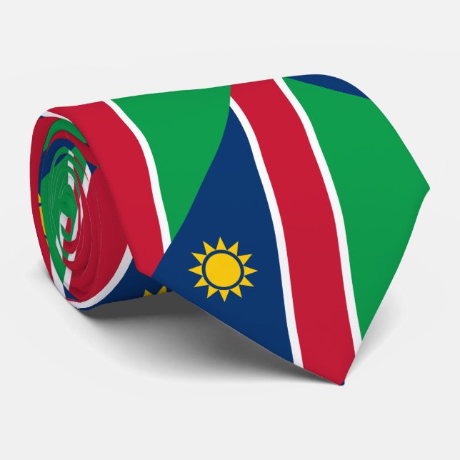 Corbata Bandera de Namibia (Enrollado)