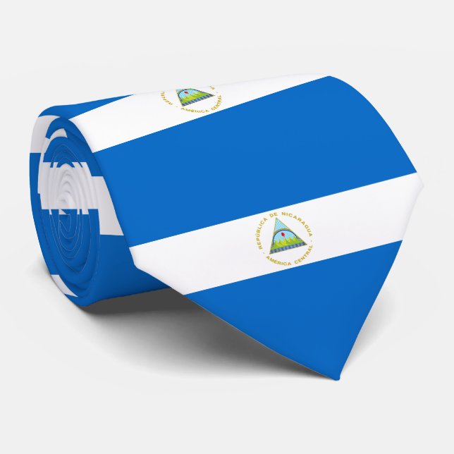 Corbata Bandera de Nicaragua (Enrollado)