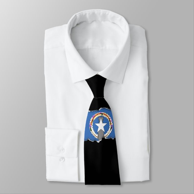 Corbata Bandera de Northern Mariana Islands (Atado)