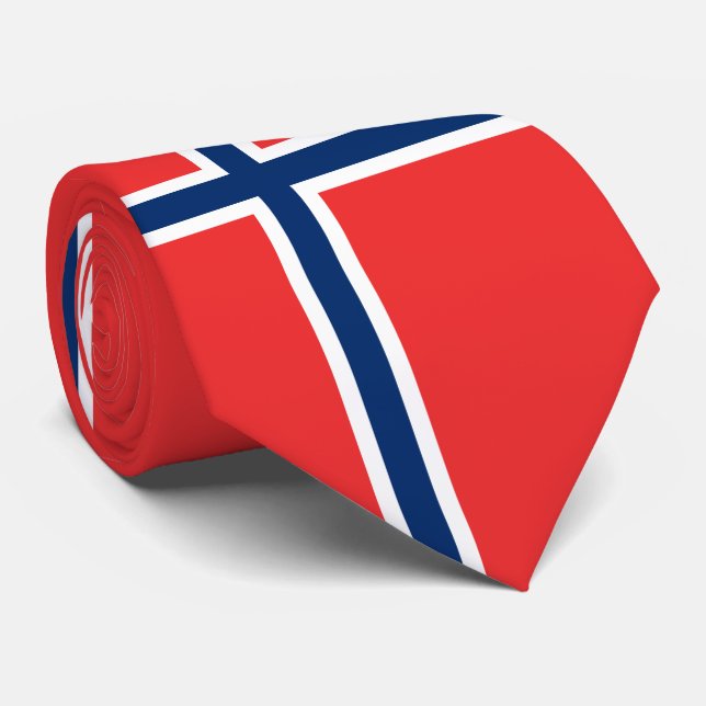 Corbata Bandera de Noruega (Enrollado)