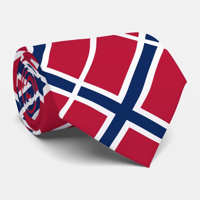 Corbata Bandera de Noruega (Enrollado)