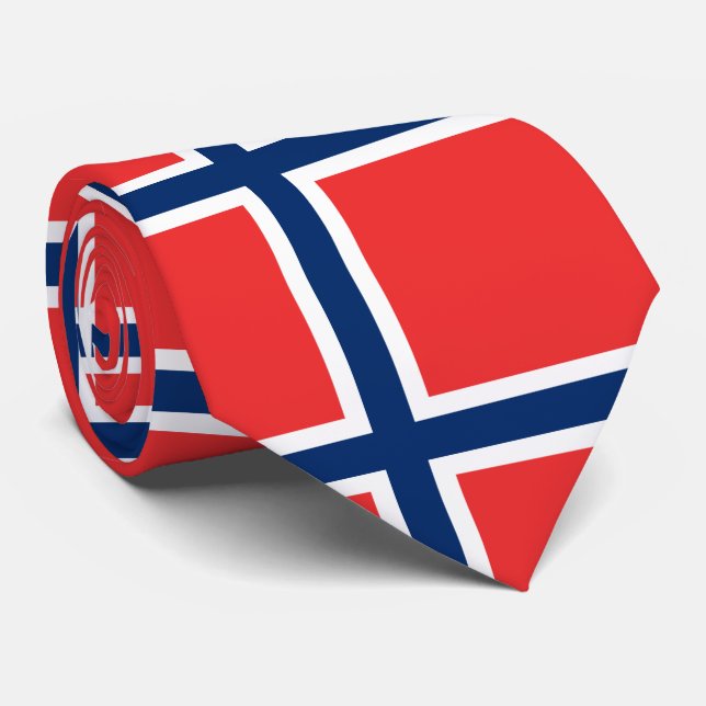 Corbata Bandera de Noruega (Enrollado)