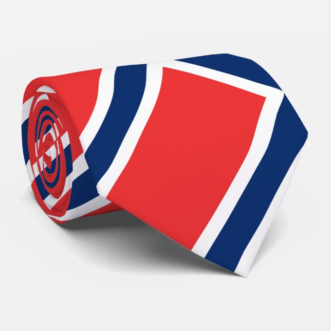 Corbata Bandera de Noruega (Enrollado)
