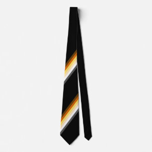 Corbata Bandera de orgullo de osos masculinos y elegantes