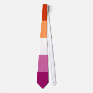 Corbata Bandera de orgullo lésbico LGBTQ