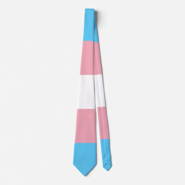 Corbata Bandera de orgullo transgénero (Anverso)