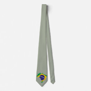 Corbata Bandera de país brasileña