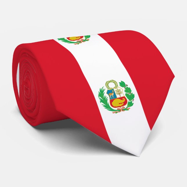 Corbata Bandera de Perú (Enrollado)