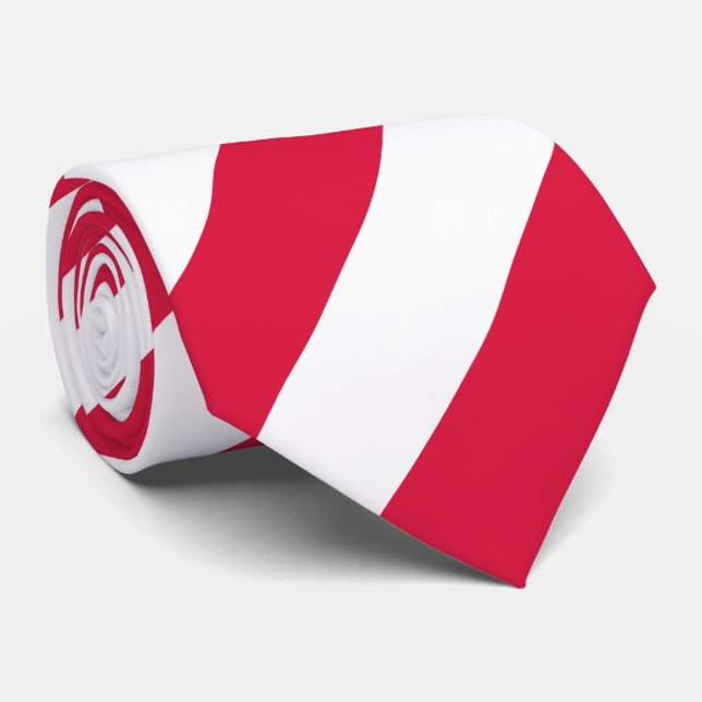 Corbata Bandera de Polonia (Enrollado)