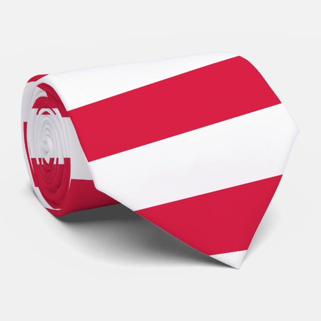 Corbata Bandera de Polonia (Enrollado)
