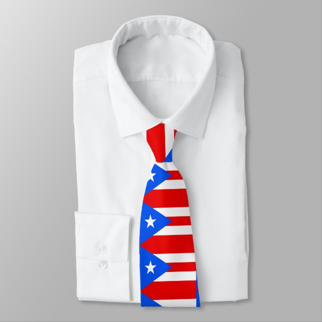 CORBATA BANDERA DE PUERTO RICO (Atado)