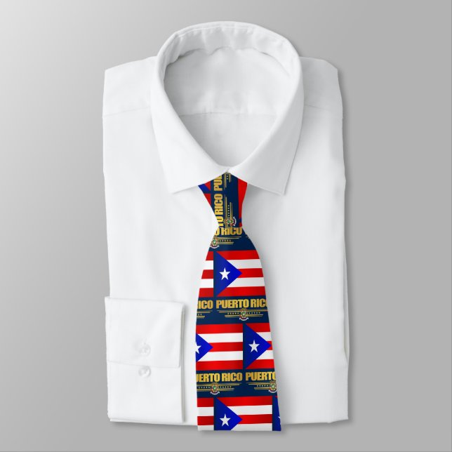 Corbata Bandera de Puerto Rico (Atado)