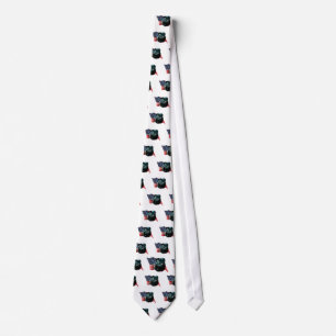 Corbata Bandera de Pug (blk)