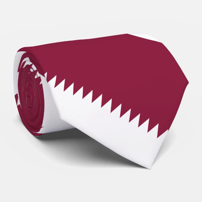 Corbata Bandera de Qatar (Enrollado)