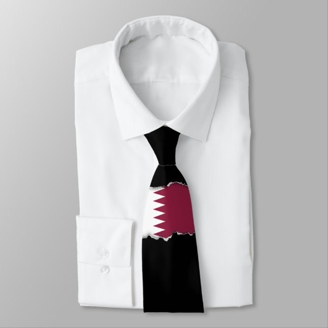 Corbata Bandera de Qatar (Atado)