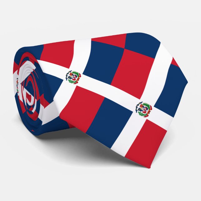 Corbata Bandera de República Dominicana (Enrollado)