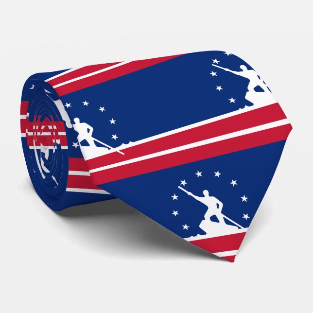 Corbata Bandera de Richmond, Virginia Neck Tie (Enrollado)