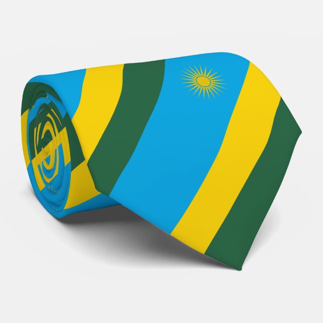 Corbata Bandera de Ruanda (Enrollado)