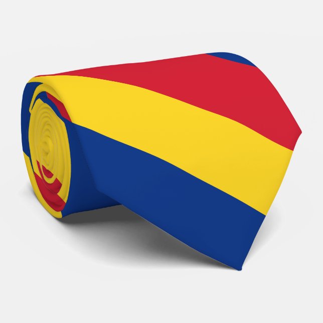Corbata Bandera de Rumania (Enrollado)