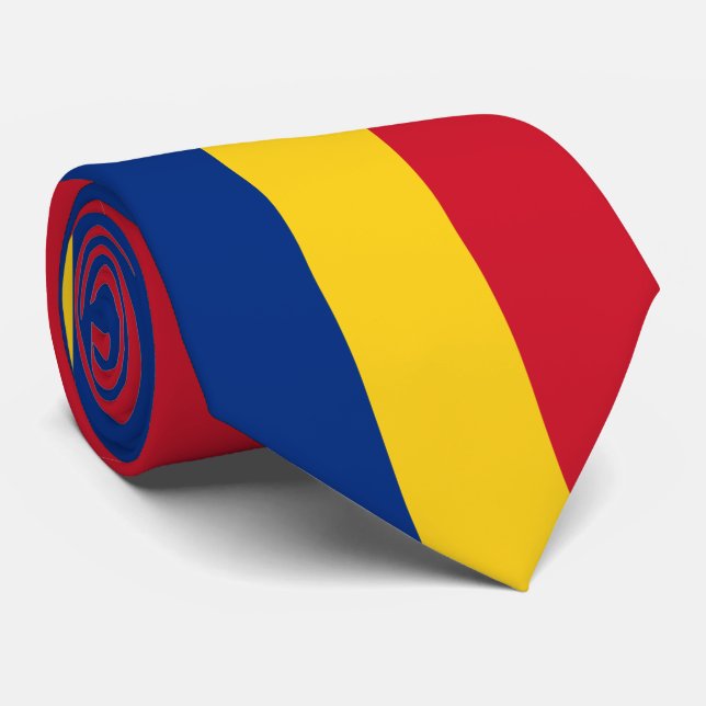 Corbata Bandera de Rumania (Enrollado)