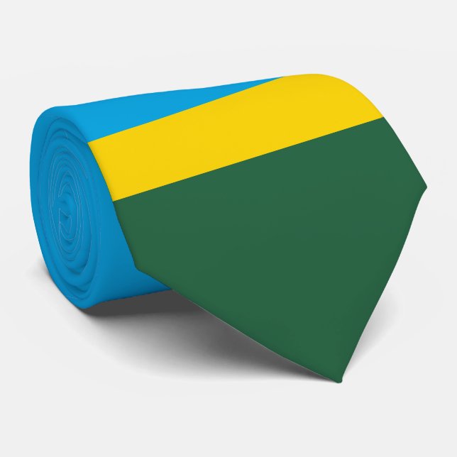 Corbata Bandera de Rwanda (Enrollado)