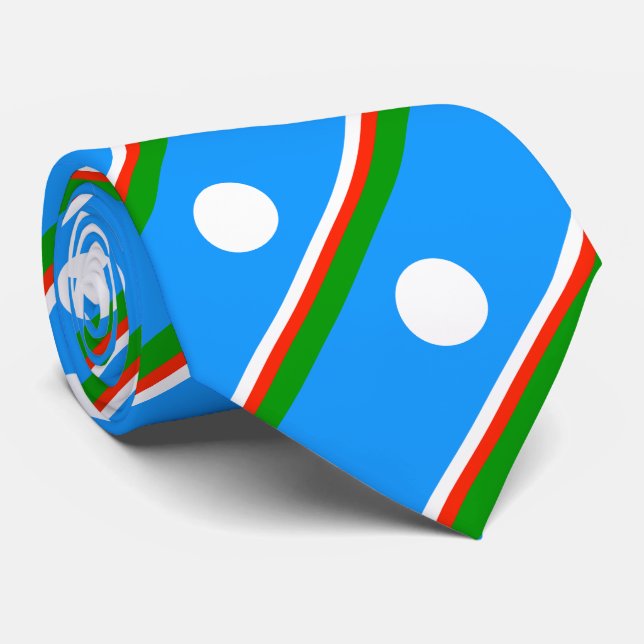 Corbata Bandera de Saja (Enrollado)
