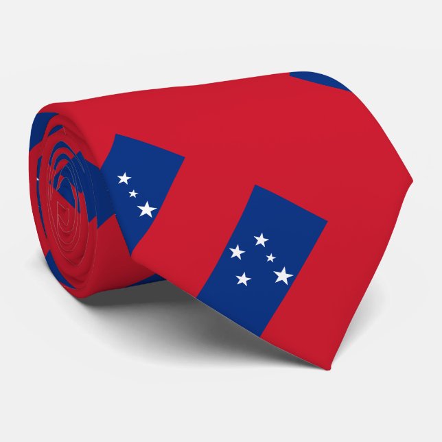 Corbata Bandera de Samoa (Enrollado)