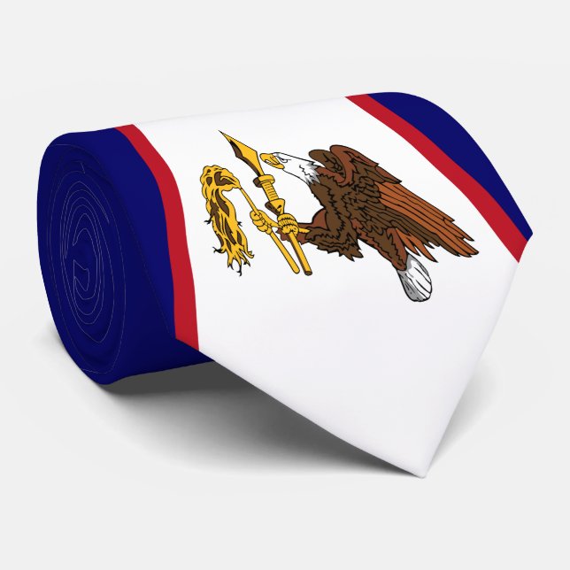Corbata Bandera de Samoa Americana (Enrollado)