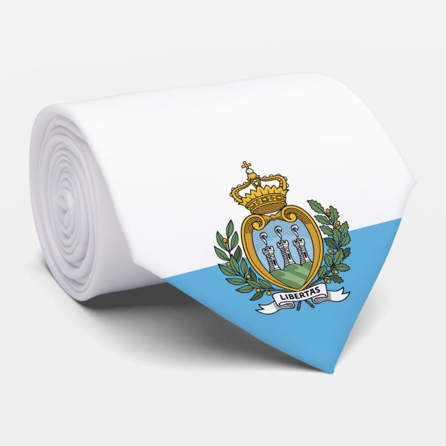 Corbata Bandera de San Marino (Enrollado)