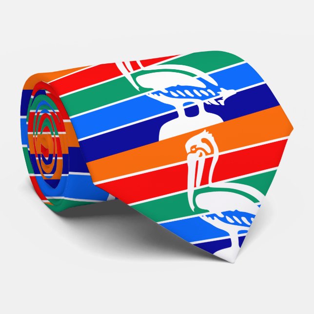 Corbata Bandera de San Petersburgo, Florida (Enrollado)