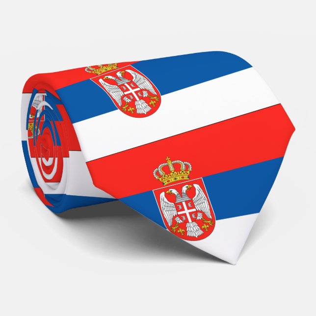 Corbata Bandera de Serbia (Enrollado)