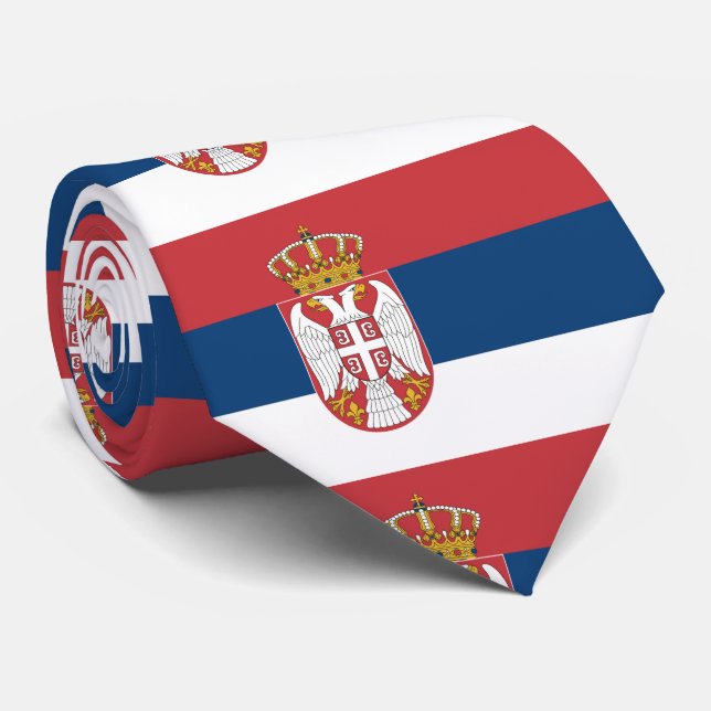 Corbata Bandera de Serbia (Enrollado)