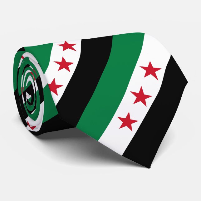 Corbata Bandera de Siria (Enrollado)