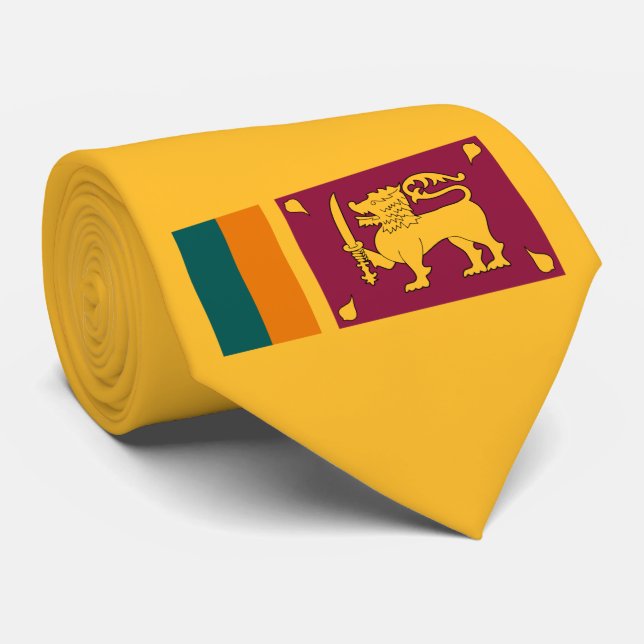 Corbata Bandera de Sri Lanka (Enrollado)