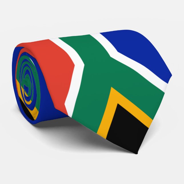 Corbata bandera de sudáfrica (Enrollado)